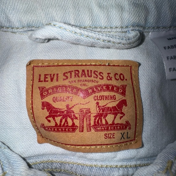 Levi's Women's ORIGINAL TRUCKER JACKET. Size XL VGUC - Picture 7 of 16